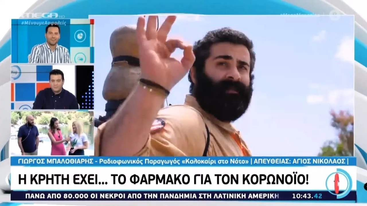 Τηλεοπτική εμφάνιση: Ψεκάζοντας με ΡΑΚΗ το πρωινό του MEGA 😂